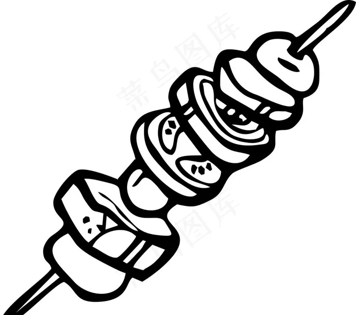 烤串图片cdr矢量模版下载