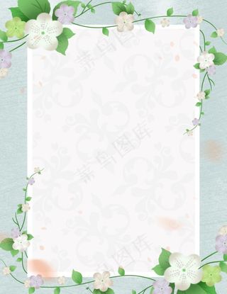 春季花藤背景图片