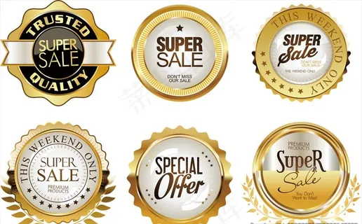 金色标签 金色花纹 金色图案图片