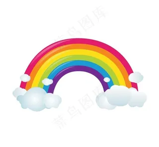卡通彩虹图片