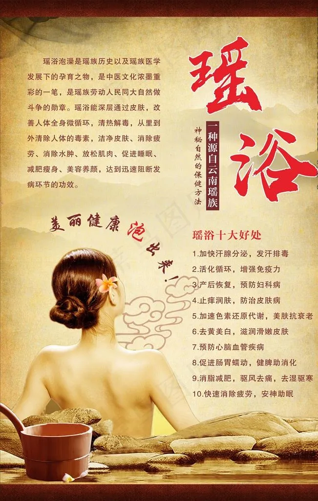 瑶浴十大好入图片(210X297)cdr矢量模版下载