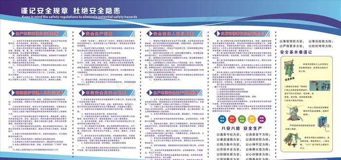 安全制度展板图片cdr矢量模版下载