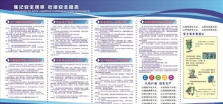 安全制度展板图片