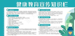 健康教育宣传知识栏图片
