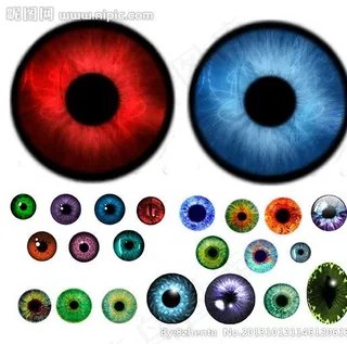 彩色瞳孔图片