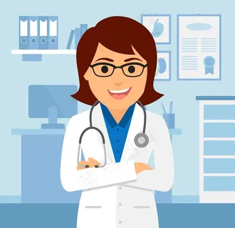 卡通女医生图片
