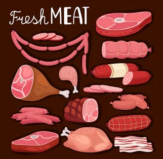 插画肉类图片