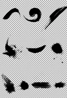 水墨笔触图片 水墨笔触图片