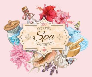 插画花卉边框图片