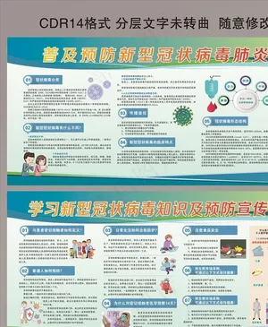 新冠肺炎展板图片
