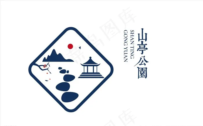 上水公园logo图片ai矢量模版下载