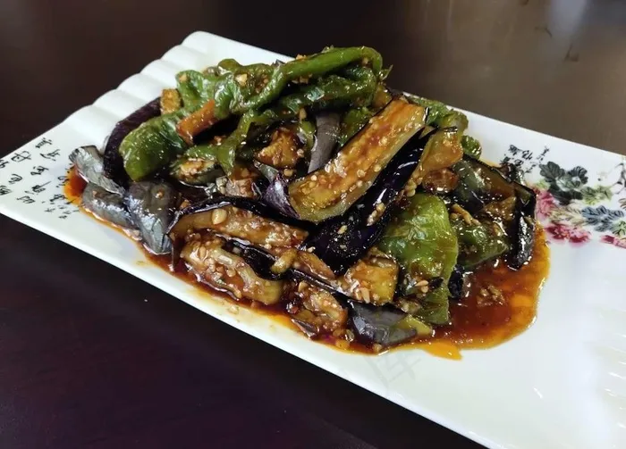 虎皮辣子烧茄子图片