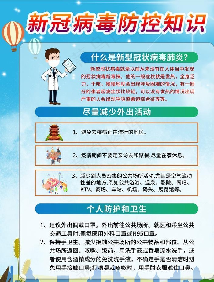 疫情防控图片(2362X3150(DPI:100))psd模版下载