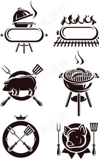 烧烤元素图片
