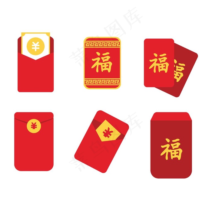 红菜鸟图库片ai矢量模版下载