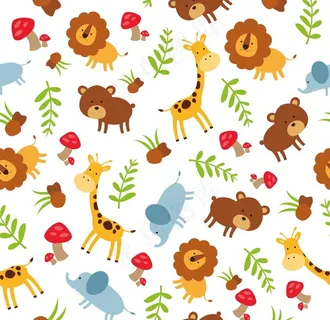 卡通无缝印花图案图片