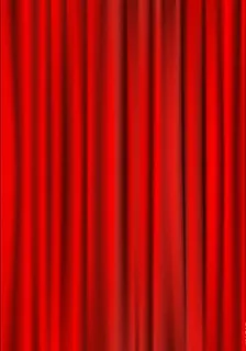 红色喜庆窗帘唯美背景矢量素材图片