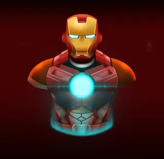 钢铁侠PSD临摹图片