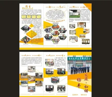 杨丰社区提质提档工作三折页图片