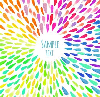 水彩缤纷海报图片