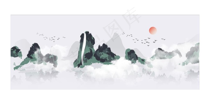 现代简约装饰图片psd模版下载