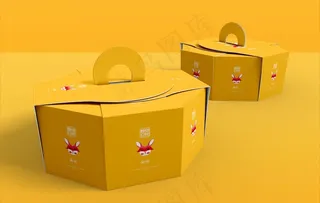 蛋糕包装样机图片