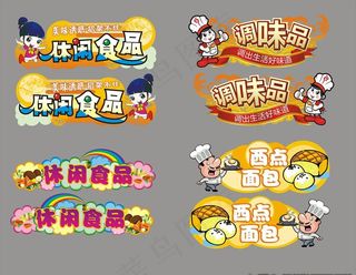 超市区域分类图片