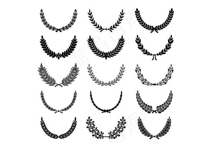 麦穗图片ai矢量模版下载