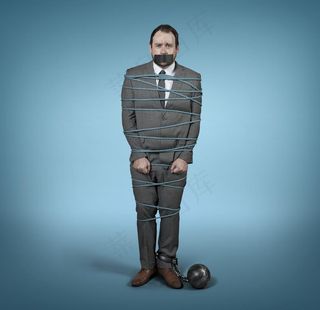 被束缚的人图片