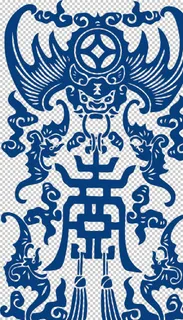 青花瓷神兽图案图片