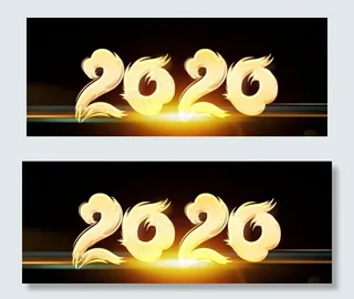 2020字体图片