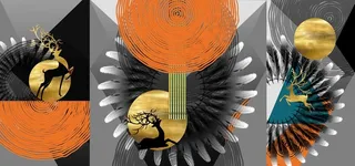 抽象装饰画图片