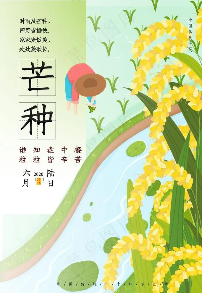 芒种图片(3543X5315(DPI:150))psd模版下载