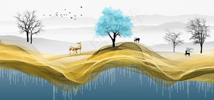 新中式装饰画图片