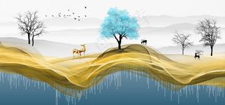 新中式装饰画图片