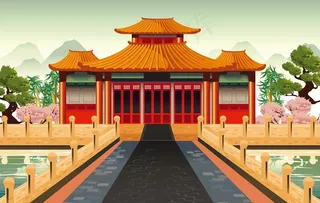 中国古代院子图片