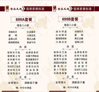 菜单 菜谱 菜牌 价格表图片