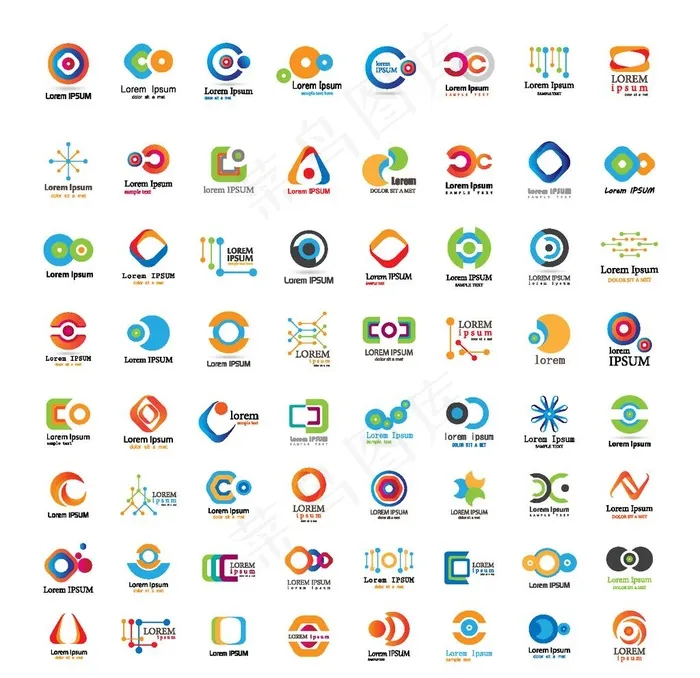 LOGO图标图片ai矢量模版下载