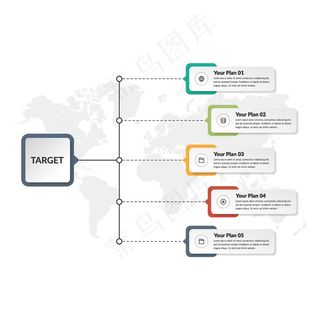 PPT思维导图分析素材图片