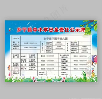 责任公示牌图片 责任公示牌图片