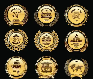 金色烫金盾牌图案图片