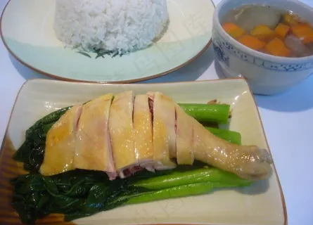白切鸡腿饭图片 白切鸡腿饭图片