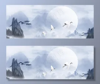 水墨风背景图片