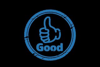 大拇指做旧点赞圆形图标图片