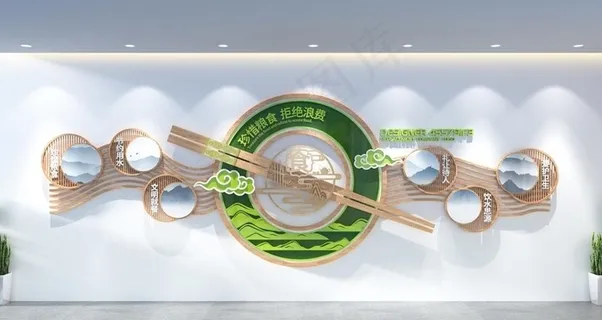学校食堂文化墙图片