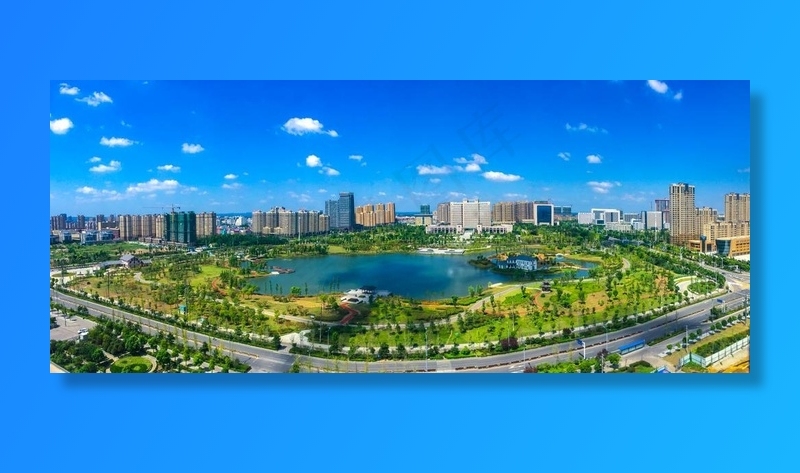 城市建筑航拍风景图片