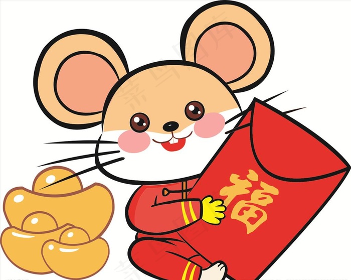 鼠年 过年 鼠  卡通鼠 鼠年图片cdr矢量模版下载