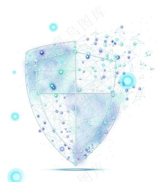 科技感安全盾牌图片