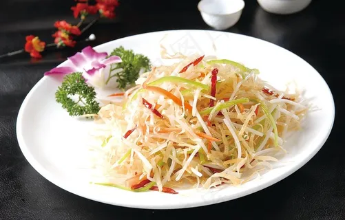 炒饼丝图片 炒饼丝图片