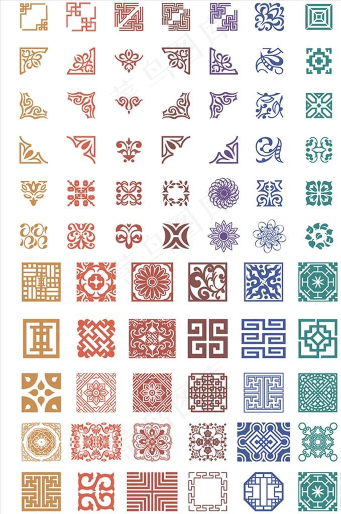 古典花纹云纹图片
